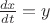 $\frac{dx}{dt}=y$