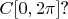 $C[0,2\pi]$?\\