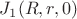 $J_{1}(R,r,0)$