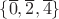 $\{\overline0,\overline2,\overline4\}$ $\{\overline0,\overline2,\overline4\}$