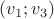 $(v_1;v_3)$