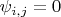 $\psi_{i,j}=0$