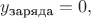 $y_{\text{заряда}}=0,$