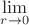 $\lim\limits_{r\to 0}^{}$