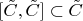 $[\tilde{C}, \tilde{C}]\subset \tilde{C}$