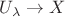 $U_\lambda \rightarrow X$