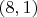 $(8,1)$