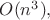 $O(n^3),$