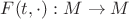 $F(t,\cdot):M\to M $