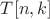 $T[n,k]$