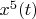 $x^5(t)$