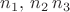 $n_1,\,n_2\,n_3$