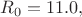 $R_0 = 11.0,$