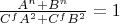 $\frac {A^n + B^n}{C^fA^2 + C^fB^2} = 1$