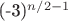 (-3)^{n/2-1}