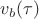 $v_b(\tau)$