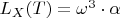 $L_X(T)=\omega^3\cdot{\alpha}$