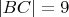 $|BC|=9$