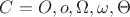 $C = O,o,\Omega ,\omega ,\Theta$
