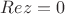 $Re z=0$