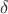 $\bold \delta$
