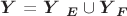 \boldsymbol{Y} = \boldsymbol{Y} _{ \boldsymbol{E}} \cup \boldsymbol{Y} _{ \boldsymbol{F} } \boldsymbol{Y} = \boldsymbol{Y} _{ \boldsymbol{E}} \cup \boldsymbol{Y} _{ \boldsymbol{F} }