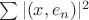 $\sum|(x,e_n)|^2$