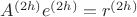 $A^{(2h)} e^{(2h)} = r^{(2h)}$