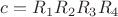 $c=R_1R_2R_3R_4$