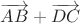 $\overrightarrow{AB}+\overrightarrow{DC}$