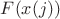 $F(x(j))$