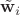 $\tilde{\mathbf w}_i$