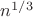 $n^{1/3}$