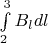 $\int\limits_{2}^{3}B_ldl$