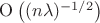 $\mathrm O \left( (n \lambda)^{-1/2} \right)$