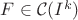 $F\in\mathcal{C}(I^k)$