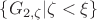 $\{G_{2,\zeta}|\zeta<\xi\}$