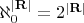 $\aleph_0^{|\mathbf{R}|}=2^{|\mathbf{R}|}$