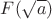 $F(\sqrt{a})$