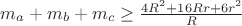$m_a+m_b+m_c \ge \frac{4R^2+16Rr+6r^2}{R}$