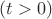 $(t>0)$