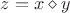 $z = x\diamond y$