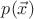 $p(\vec{x})$