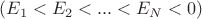$\quad(E_1<E_{2}<...<E_{N}<0)$