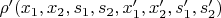 $\rho^\prime(x_1,x_2,s_1,s_2,x^\prime_1,x^\prime_2,s^\prime_1,s^\prime_2)$
