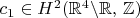$c_1\in H^2(\mathbb{R}^4\backslash \mathbb{R},\, \mathbb{Z})$