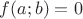 $f(a;b)=0$