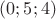 $(0;5;4)$