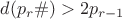 $d(p_r\#)>2p_{r-1}$ $d(p_r\#)>2p_{r-1}$