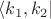 $\langle k_1, k_2 |$